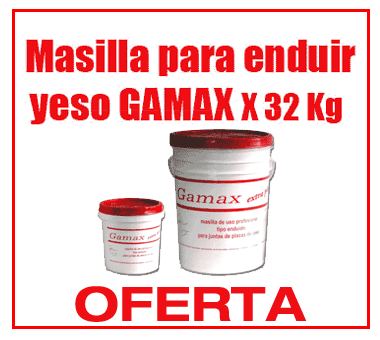 Masilla Gamax $59,90 mas IVA